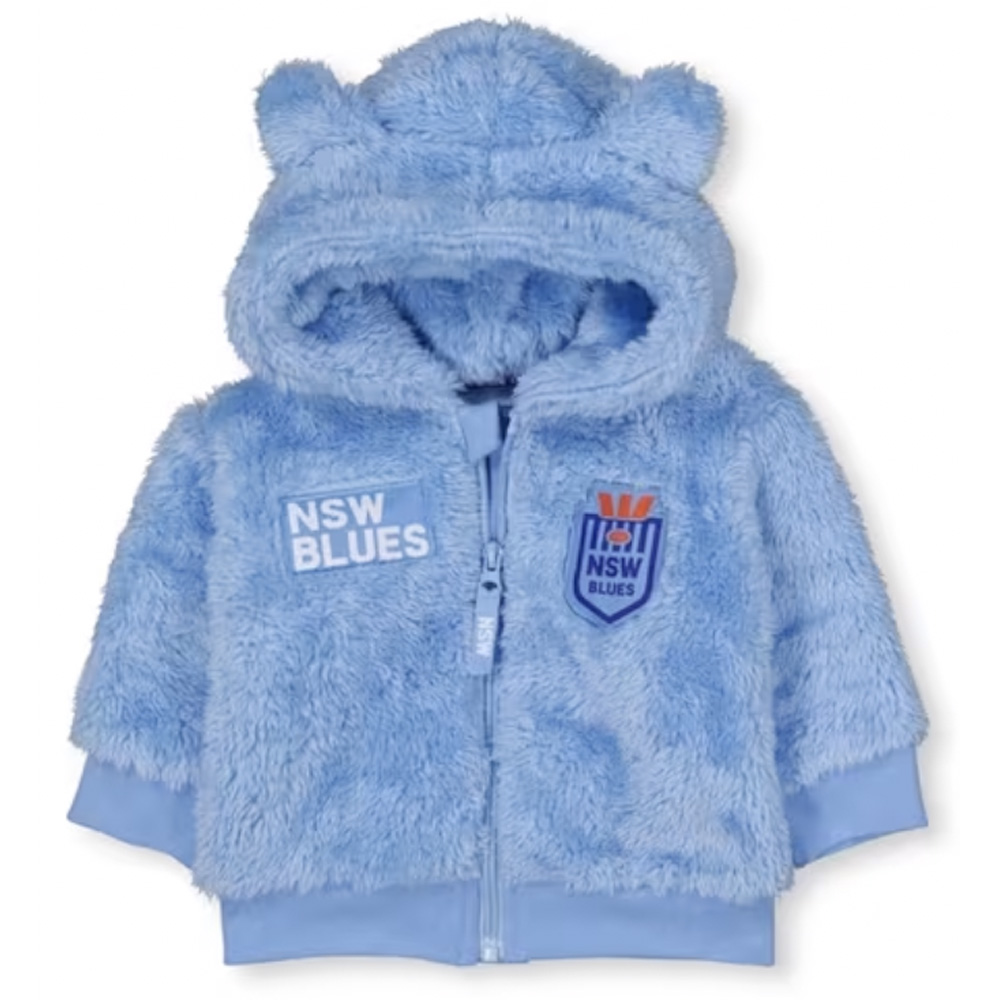 NSW Blues State Of Origin Baby Fluffy Jacket product shot