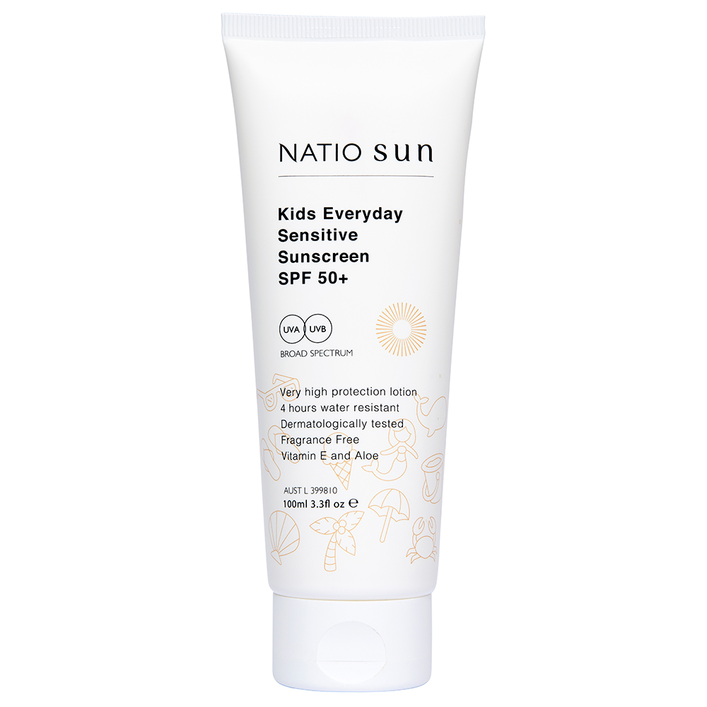 Natio kids Kids Everyday Sensitive Sunscreen SPF 50+ product shot