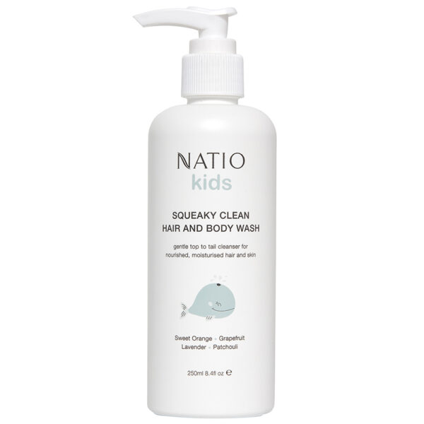 Natio kids Squeaky Clean Hair and Body Wash product shot