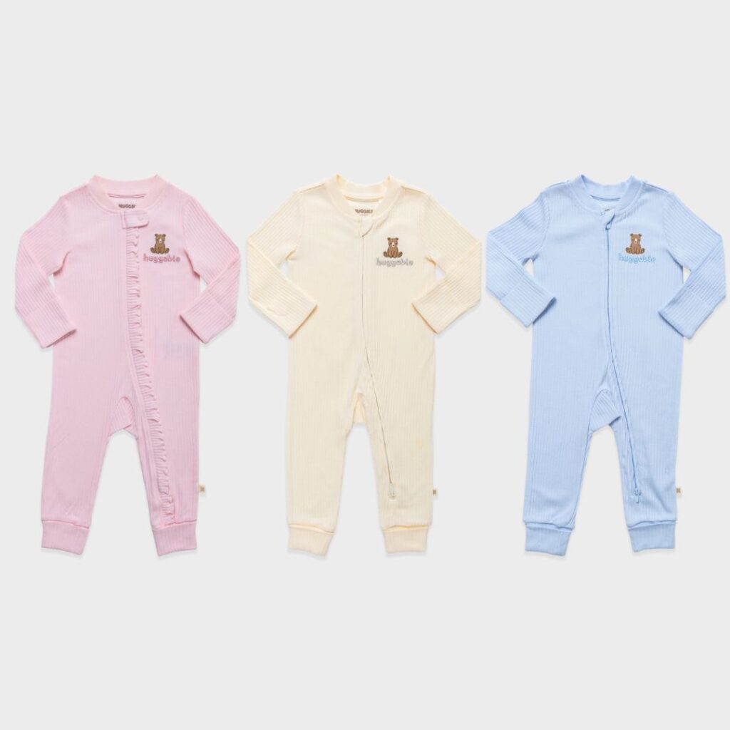 Huggies Babywear Organic Cotton Rib Coverall