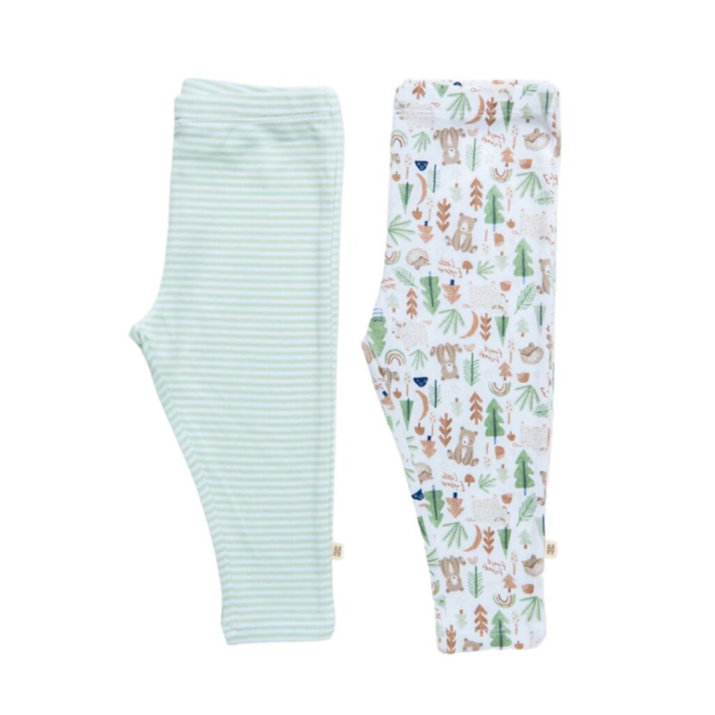 Huggies Babywear Organic Cotton Print Leggings 2 Pack