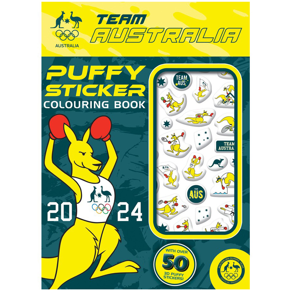 Australian Olympic Team: Puffy Sticker Colouring Book