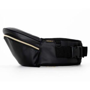 Hackerlily HipSurfer Hip Seat Baby Carrier & Bum Bag in Black Vegan leather product shot