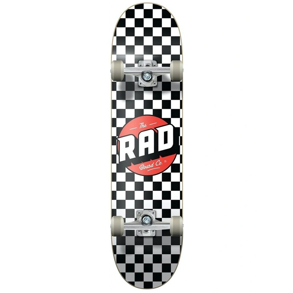 RAD
Complete Dude Crew 7" x 30" Skateboard in Checkers Black
