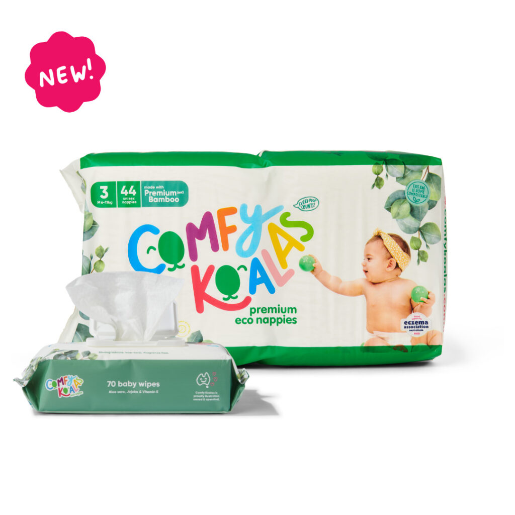 Comfy Koalas Eco Nappies & Wipes - Starter Pack
