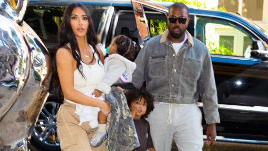 Kim Kardashian, Kanye West take their kids North West, Saint West, Chicago West, Psalm West on September 29, 2019 in New York City.