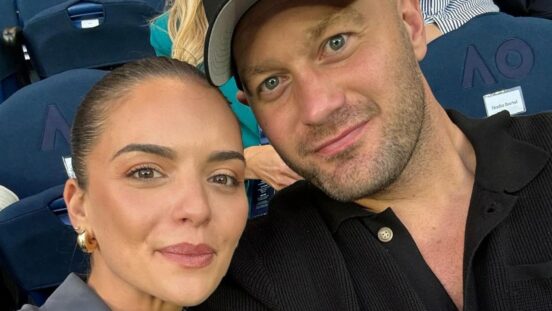 Olympia Valance and former AFL star partner Thomas Bellchambers