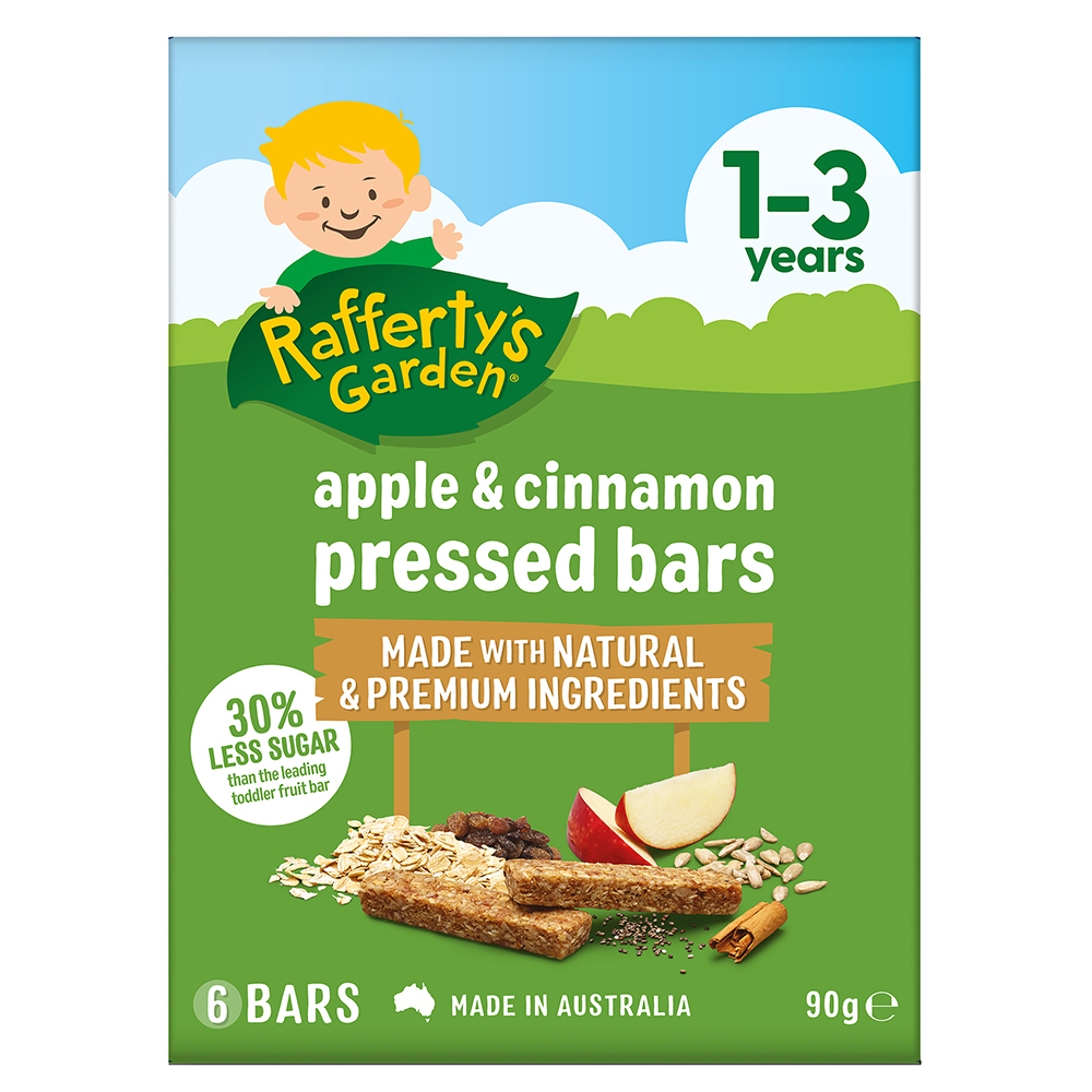 Rafferty's Garden 1-3Y Pressed Bars Apple & Cinnamon