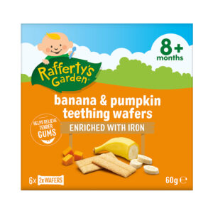 Rafferty's Garden 8M Teething Wafers Banana & Pumpkin product shot