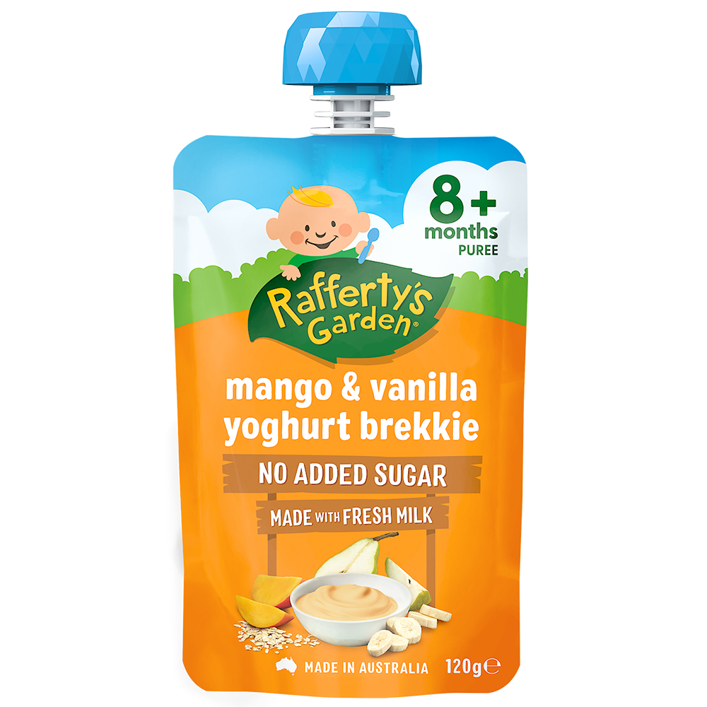 Rafferty's Garden 8M Yoghurt Brekkie Mango & Vanilla product shot