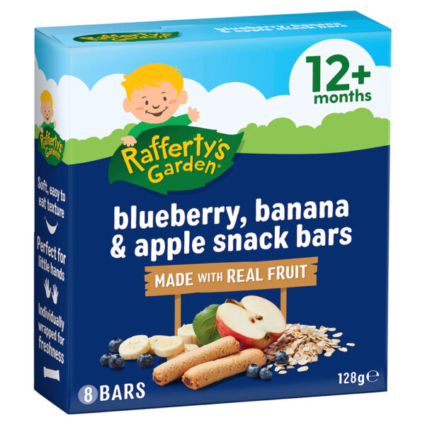 Rafferty's Garden Blueberry, Banana & Apple Snack Bars 12m+ product shot