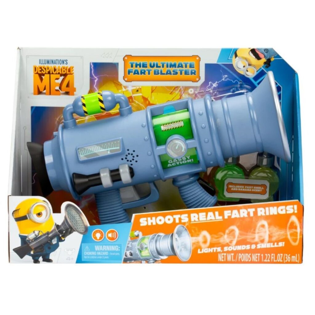 Despicable Me 4 Ultimate Fart Blaster Shoots Real Fart Rings
