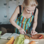 teenager cooking